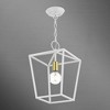 Livex Lighting Devonshire 1 - Light Pendant in  White/Satin Brass - 2 of 4