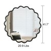 ALEXOUN Solid Wood Wavy Bathroom Mirror Wall Decor Modern Mirror Wall Decor for Bathroom, Bedroom, Living Room,Cloakroom - 3 of 4