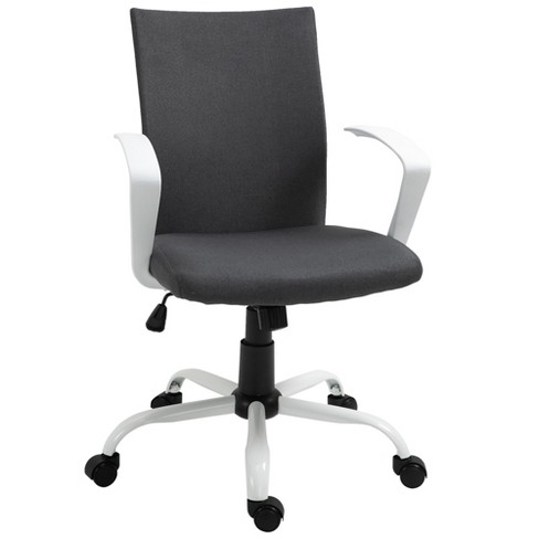 Vinsetto Mid Back Home Office Chair, Computer Desk Chair With Adjustable  Height And Padded Seat : Target