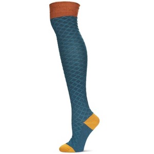Memoi Women's Leaf Burst Over The Knee Warm Knit Sock - 1 of 4