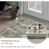 Acekool Vintage Area Rug, Washable Soft Low Pile Non Slip Carpet for Bedroom Living Room, Easy Care Retro Indoor Decor - 4 of 4