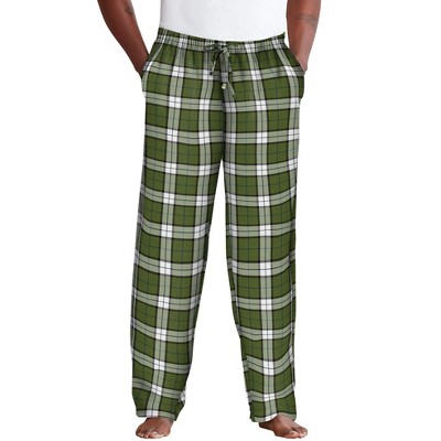 KingSize Men's Big & Tall Flannel Plaid Pajama Pants