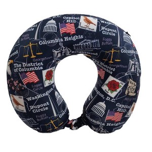 WOLF State Souvenir Printed Spandex Memory Foam Travel Neck Pillow - 1 of 3