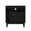 Mid-Century Modern Solid Wood 2 Drawer Storage Nightstand - Saracina Home - image 3 of 4