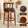 NicBex Swivel Bar Stools,Modern Leather Wooden Counter Height Barstools Chair,Stools for Kitchen,Counter,Living Room,Cafe - 4 of 4