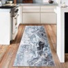 Area Rug for Living Room Modern Abstract Rug Washable Foldable Rug Non Slip Low Pile Area Rug for Office Study - 2 of 4
