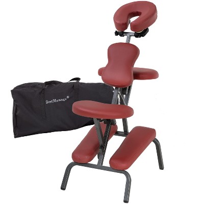 FDW Massage Chair Portable Tattoo Chair Folding Height Adjustable 3” Thick Sponge Light Weight Therapy Chairs Spa Chairs