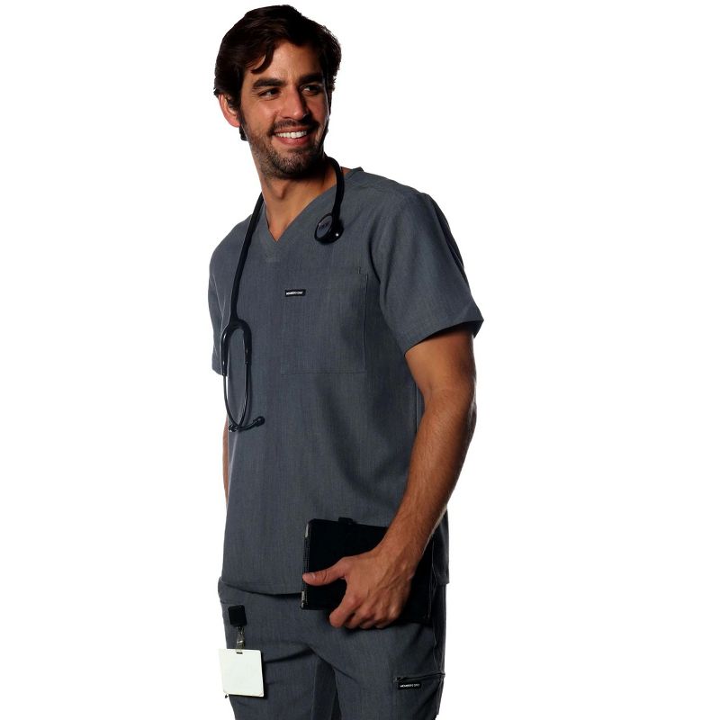 Members Only Brighton 3-Pocket Scrub Top for Men, 2 of 6