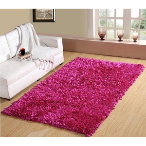 Bella Premium Jersey Shaggy Polyester with Cotton Backing Accent Rug - Home Weavers - 1 of 3
