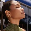 14K Gold Plated Hoop Earrings for Women - 925 Sterling Silver Posts, Hypoallergenic Classic Hoops - 4 of 4