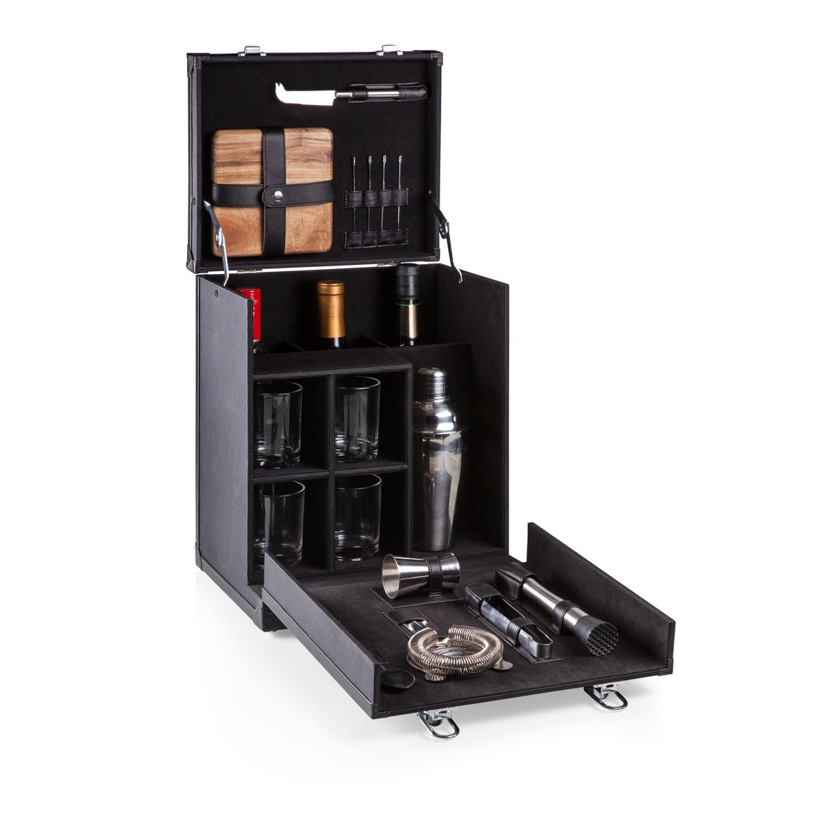 Legacy Hamilton Portable Cocktail Bar Case with Cocktail Shaker Set - thumbnail 9