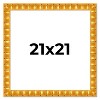 PosterPalooza | 21x21 Bamboo Picture Frame, UV Acrylic, 4 Finishes - Brown, Black, Gold, and Natural - 2 of 4
