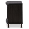 Walda Wood Cabinet with 2 Sliding Doors and 1 Drawer TV Stand for TVs up to 60" Dark Brown/Gray - Baxton Studio - 4 of 4