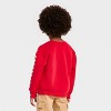 Toddler Boys' Disney Cars Lightning McQueen Valentines Fleece Sweatshirt - Red - 3 of 4