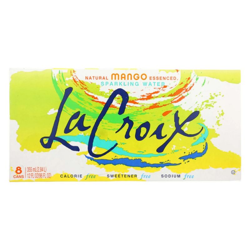 La Croix Mango Sparkling Water - Case of 3/8 pack, 12 oz, 3 of 8