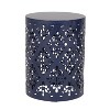Grungis Round End Tables for Patio,Coffee Table for Multifunctional Use,Side Table for Outdoor Decorative Garden Stool Plant Stand,Black - 4 of 4