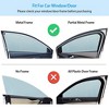 iNova"4Pcs Car Window Magnet Covers, Breathable Mesh UV Protection Sun Shade for Baby & Kids Privacy"Black - 2 of 4