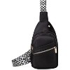 Ladies' diagonal front backpack, outdoor hiking sling backpack, chest and waist bag - 2 of 4