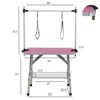 Bencmate Pet Grooming Tools Foldable Pet Grooming Table for Pet Large Dogs and Cats with Adjustable, Bathing Station, Pink, 48"*23.6"*65.5" - 4 of 4