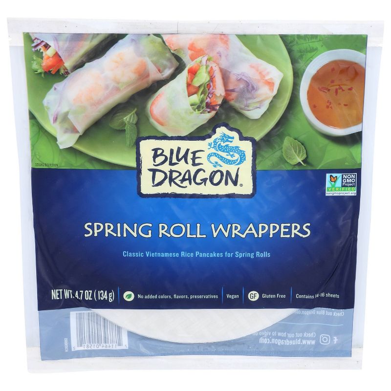 Blue Dragon Vegan Spring Wrappers - 4.7oz/16ct, 1 of 6