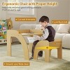 KTMBDW Kids Wood Table and Chair Set, Kids Play Table with 1Chairs, Pieces Kids Study Table for Toddlers, Girls, Boys - 4 of 4