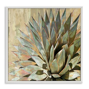 Stupell Industries Green Succulent Agave Leaves, 24" x 24" - 1 of 4