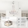 Airsurfer 22" Caged Ceiling Fan with 6 Bulb Sockets and Remote Control Caged Ceiling Fan with 7 ABS Blades 6 Speeds Reversible Quiet DC Motor - 3 of 4