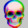 Men's Design By Humans 3D Skull By AdrianFilmore T-Shirt - 2 of 4