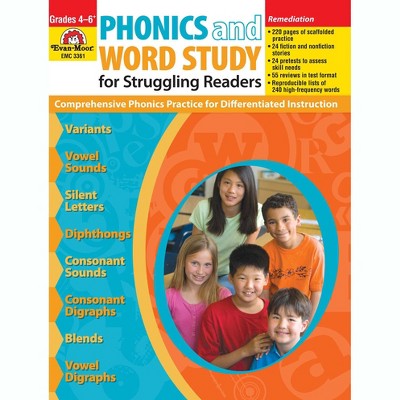 Evan-Moor Educational Publishers Phonics and Word Study for Struggling Readers Book, Grade 4-6