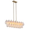 Artcraft Lighting Globo 8 - Light Island Pendant Light in  Brass - 4 of 4