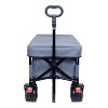 Foldable Wagon with Extended Tailgate, Waterproof Dustproof UV Resistant Wagon Rain Covers, Heavy Duty 400LBS - 3 of 4
