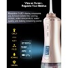 MySmile Portable Cordless 350ML Water Dental Flosser OLED Display with 5 Modes 8 Jet Tips - 4 of 4