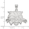 Black Bow Jewelry 10k White Gold Ohio Bobcats NCAA Large Pendant - 2 of 3