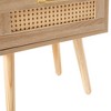 Sevobal Nightstands Single Draw Nightstand With Drawer, Open Compartment, Simple Design, Pine Wood Legs, Brown, 15.75 "*11.81 "*22.05 " - 2 of 4