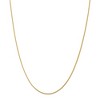 Black Bow Jewelry 1.3mm 14k Yellow Gold Diamond Cut Solid Wheat Chain Necklace - 3 of 4