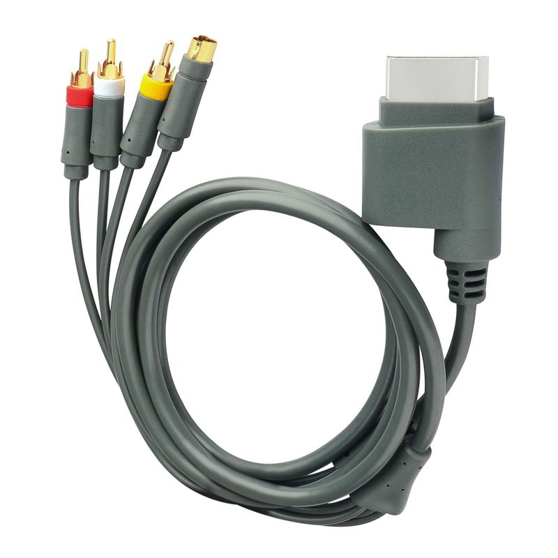 AV Composite and S-Video Cable compatible with Microsoft Xbox 360 / Xbox 360 Slim, 3 of 4