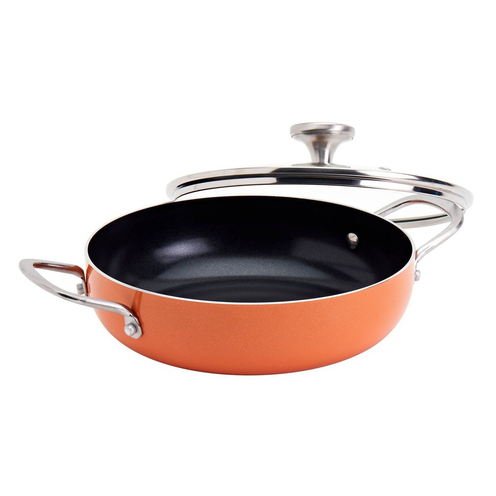 Infuse 3qt Nonstick Aluminum Caldero Orange