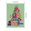 Kate & Laurel All Things Decor Sylvie Framed Canvas Christmas Tree Presents by Rachel Lee - 2 of 4