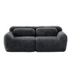 YOOCOZZ  2-Seater Boneless Modular Sectional Sofa, Soft Plush Fabric 32D Sponge, Throw Pillows - 4 of 4
