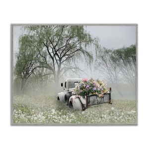 Stupell Industries Overgrown Floral Truck Framed Giclee Art - 1 of 4
