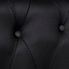vidaXL Chesterfield 2-Seater Artificial Leather Black - 4 of 4