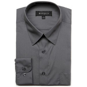 Classic Regular Fit Long Sleeve Point Collar Dress Shirt - 1 of 4