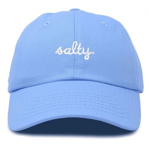 Dalix Salty Embroidered Cotton Beach Baseball Cap Adjustable Dad Hat Womens - 1 of 4