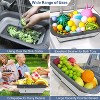 Collapsible Colander Strainer, Expandable Over the Sink Colander for Kitchen, Adjustable Silicone Sink Strainer - 4 of 4