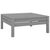 vidaXL Garden Lounge Set White Solid pine wood Up to six people Modular - Gray - 4 of 4