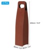 Unique Bargains Foldable Reusable Leather Wine Gift Bag for Picnic Party 2 Pcs - 2 of 3