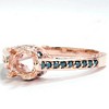 Pompeii3 Rose Gold 1/4ct Vintage Black Diamond Ring Setting 14K - 2 of 4