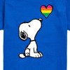 Boys' - Peanuts - Snoopy Rainbow Heart Short Sleeve Graphic T-Shirt - 2 of 4