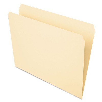 Pendaflex Essentials File Folders Straight Cut Top Tab Letter Manila 100/Box 752