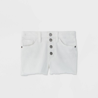 white jean shorts target